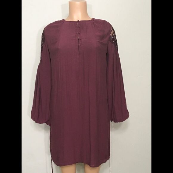 Burgundy shift dress. NWOT - Picture 6 of 7